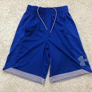 Under Armour Men Shorts Loose Heat Gear Sz S Color Blue/Gray